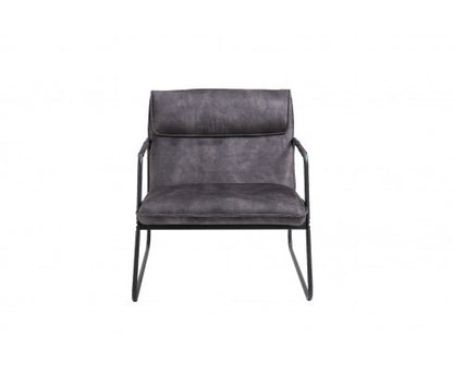 ASHBY LINEN UPHOLSTERED ARMCHAIR WITH SLED BASE - AS PICTURED