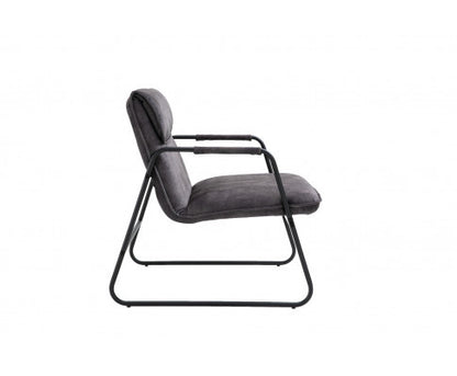 ASHBY LINEN UPHOLSTERED ARMCHAIR WITH SLED BASE - AS PICTURED