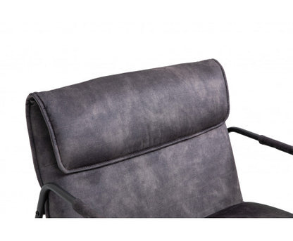 ASHBY LINEN UPHOLSTERED ARMCHAIR WITH SLED BASE - AS PICTURED