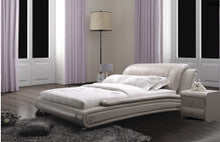 SKYLAR-ROSE KING 3 PIECE BEDSIDE BEDROOM SUITE WITH (#86 BEDSIDES) - LEATHERETTE - ASSORTED COLOURS