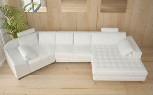 LINGO   CHAISE LOUNGE( MODEL-A1116) - CHOICE OF LEATHER AND ASSORTED COLOURS AVAILABLE