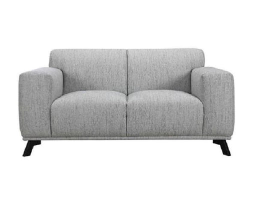 MONDO  3 SEATER FABRIC SOFA - NATURAL / BLACK