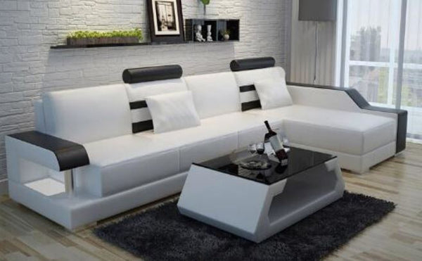 DENZI   BONDED LEATHER  CHAISE LOUNGE ( MODEL-L6016C) - CHOICE OF LEATHER AND ASSORTED COLOURS AVAILABLE
