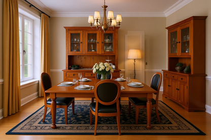 RIKKIE (AUSSIE MADE) BUFFET & HUTCH (NO LEAD LINING) WITH PICTURE FRAME DRAWER FRONTS COLLECTION - ASSORTED STAINED COLOURS - STARTING FROM $1499