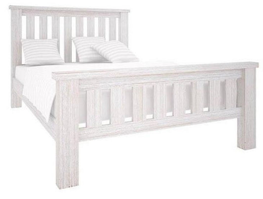 KING DENALI BED (VAL-031) (MODEL 1-12-1-19-11-1) - BRUSHED  WHITE