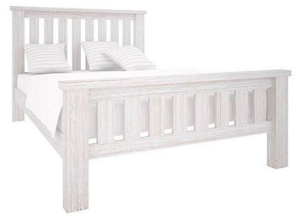 KING DENALI BED (VAL-031) (MODEL 1-12-1-19-11-1) - BRUSHED  WHITE