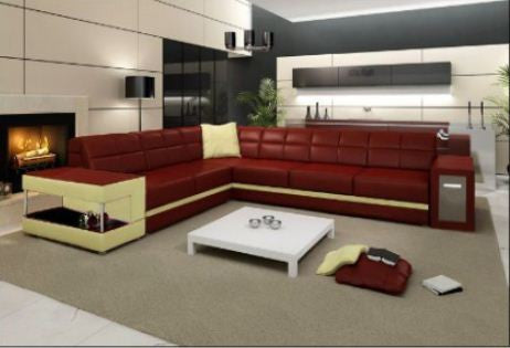 FIDELIA  LEATHER  CORNER LOUNGE ( MODEL-B2008) - CHOICE OF LEATHER AND ASSORTED COLOURS AVAILABLE