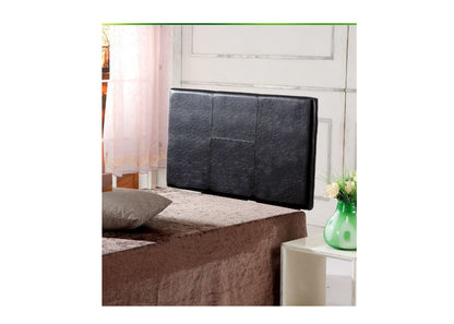 SINGLE BELLISSIMO LEATHERETTE BEDHEAD (ING-HB-01/ 02/03) - SHINY BLACK , SHINY BROWN OR WHITE