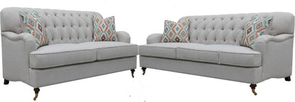 PARIS FABRIC 3 SEATER LOUNGE - (MODEL:6-12-15-18-9-4-1) - AS PICTURED