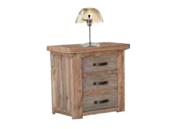 BARNYARD 3 DRAWER BEDSIDE TABLE - ENGLISH TEA