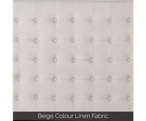 CILANTRO KING  FABRIC HEADBOARD - BEIGE