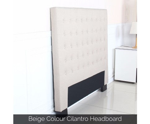 CILANTRO KING  FABRIC HEADBOARD - BEIGE