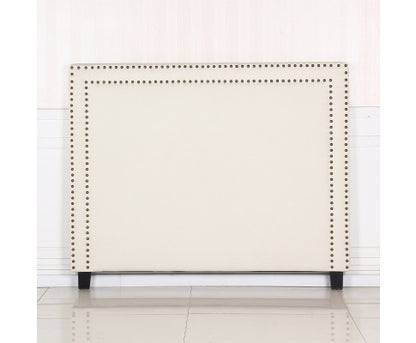 QUEEN MARLOWES LINEN FABRIC HEADBOARD - WHITE