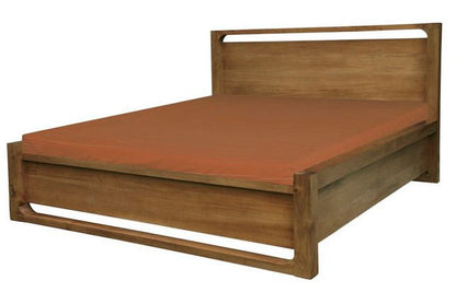 SCANDINAVIAN QUEEN  3 PIECE BEDSIDE BEDROOM SUITE   -  CARAMEL