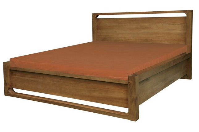 SCANDINAVIAN QUEEN  4 PIECE PIECE TALLBOY  BEDROOM SUITE   -  CARAMEL