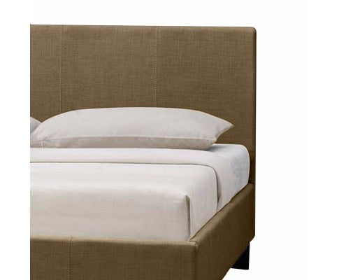 QUEEN  MONDEO  FABRIC  BED  - BEIGE