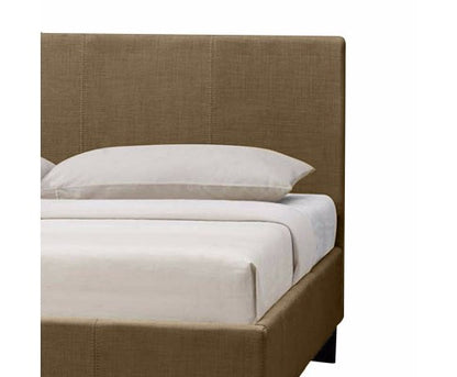 QUEEN  MONDEO  FABRIC  BED  - BEIGE