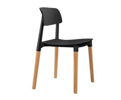 JANISON (SET OF 4) DINING CHAIR - BLACK