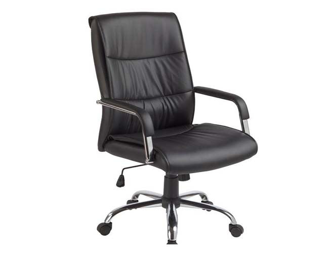 BOTWAN  (LDF-6101) EXECUTIVE PADDED OFFICE CHAIR - BLACK
