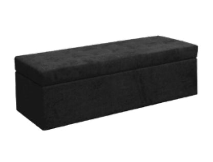 EUKAR OTTOMAN STORAGE BOX - BLACK (3877) OR CHAMPAGNE(3876)