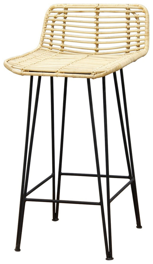 RATAN (BR070-RTA) BARSTOOL - SEAT: 880(H) - NATURAL TEAK
