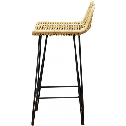 RATAN (BR070-RTA) BARSTOOL - SEAT: 880(H) - NATURAL TEAK