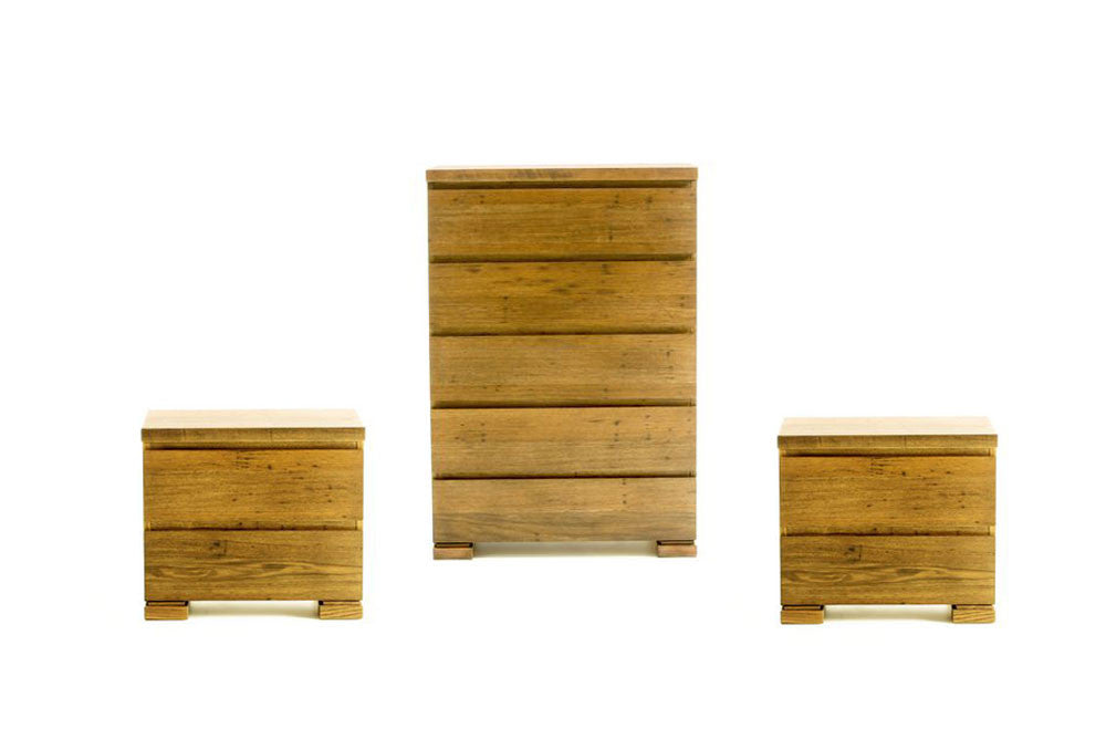 Brooklyn 3 Piece Chest Set - Rustic