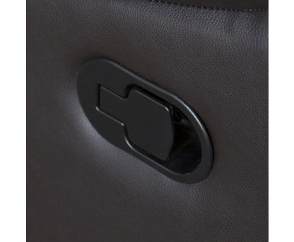 ROCKY 2 SEATER SEATER PU LEATHER  RECLINER  - BROWN