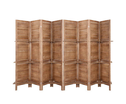 STINROM ROOM DIVIDER PRIVACY SCREEN  FOLDABLE 8 PARTITION STAND -  BROWN
