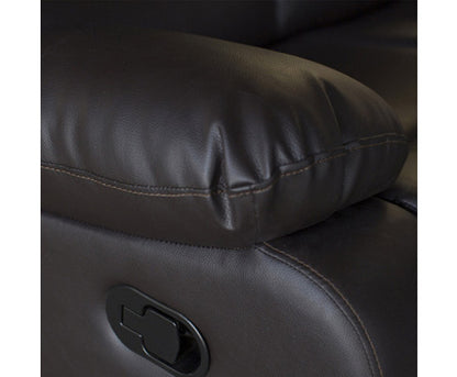 ROCKY 2 SEATER SEATER PU LEATHER  RECLINER  - BROWN
