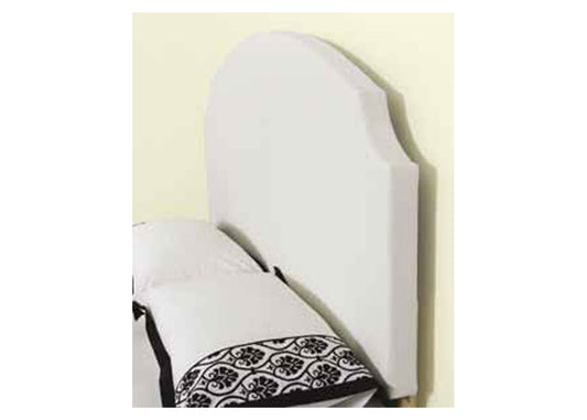 GLENBROOK KING LEATHERETTE BEDHEAD - WHITE