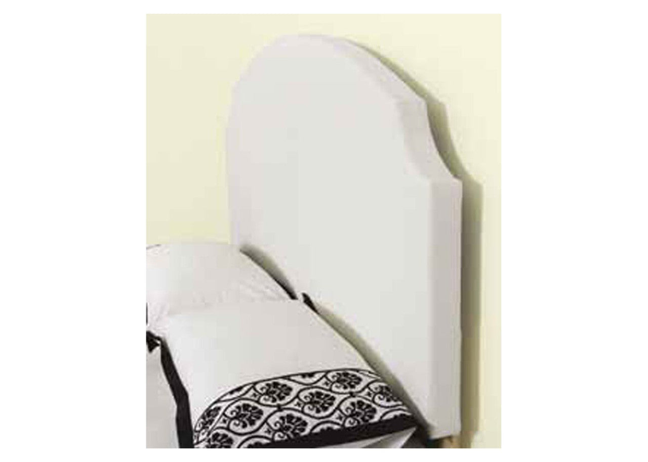 GLENBROOK QUEEN LEATHERETTE BEDHEAD - WHITE