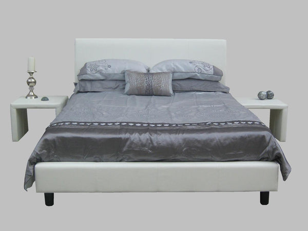 CAMDEN QUEEN 3 PIECE BEDROOM SUITE WITH WAVERLEY BEDSIDES (SEE ADDITIONAL IMAGE FOR BEDSIDES) - BLACK OR WHITE