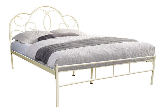 Single Grasby Timber Bed - Antique Ivory