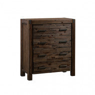 Jarvan 4 Drawer Tallboy - Chocolate