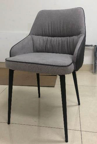 CIVIC DINING CHAIR - GREY VELVET