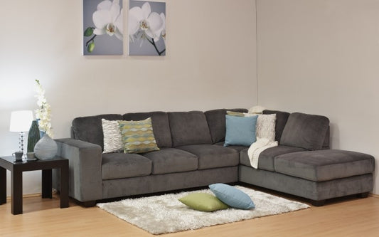 CLARENCE (AUSSIE MADE) 3 SEATER CHAISE SUITE WITH DOUBLE PULL OUT SOFA BED (RHF OR LHS) - ASSORTED COLOURS