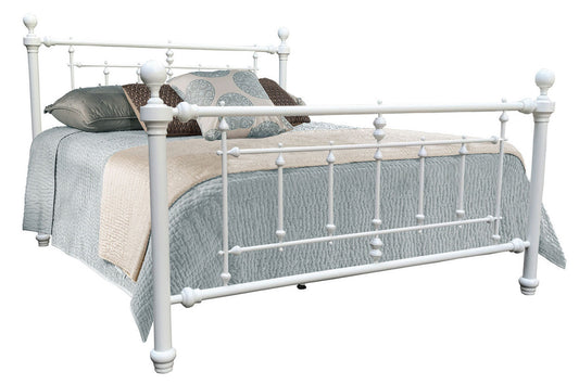 SINGLE COVENTRY METAL BED - BLACK OR WHITE