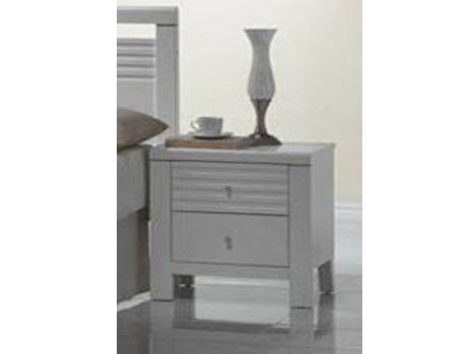 Fion 2 Drawer Bedside - White