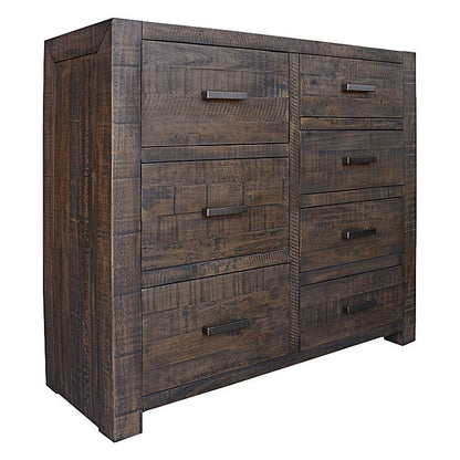 MUNICH 7 DRAWER TALLBOY - GREY STONE