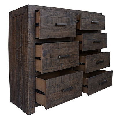 MUNICH KING 4 PIECE (TALLBOY) BEDROOM SUITE WITH UNDER BED STORAGE - GREY STONE