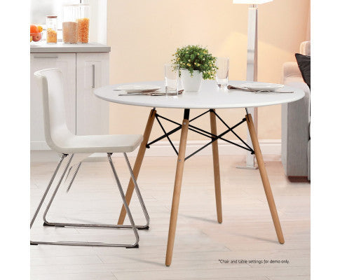 POLARIS ROUND DINING TABLE  1000(DIA) - WHITE
