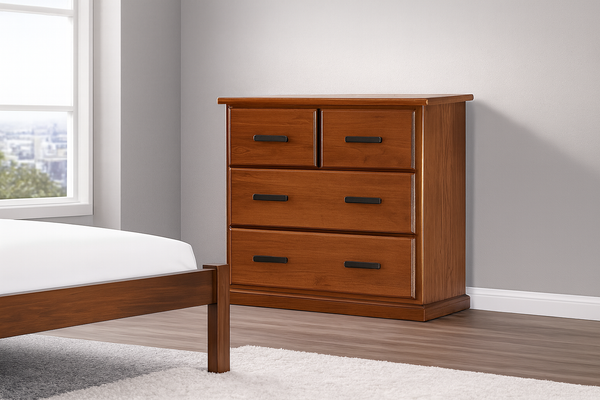 Bendel (AUSSIE MADE) 4 Drawer Tallboy - 1000(H) X 900(W) - Assorted Colours