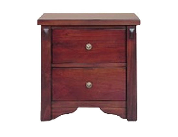 FABULOS  2 DRAWER BEDSIDE ( MODEL-16-9-14-14-1-3-12-5 )  - HAZELNUT