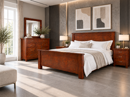 Parsons (AUSSIE MADE) King 3 Piece (BEDSIDE) Bedroom Suite - Assorted Stained Colours
