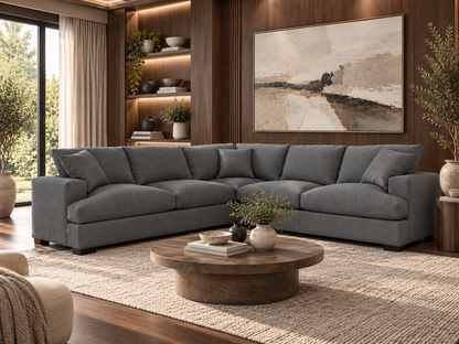 Hastings 2.5 Seater Corner Modular Suite - Dark Grey