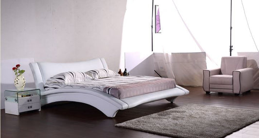 QUEEN  TEMPLE  LEATHERETTE BED (G1064#) - ASSORTED COLORS