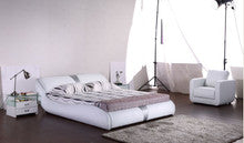QUEEN   MARCUS LEATHERETTE BED (G1066#) - ASSORTED COLORS