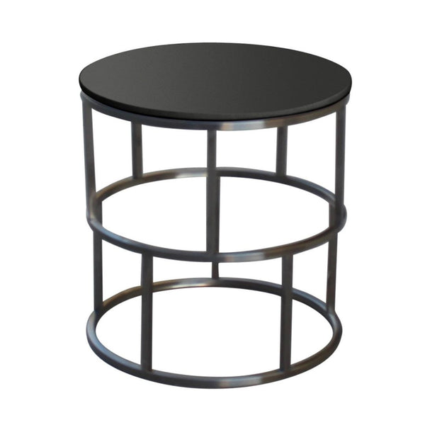 GEOMETRIX SIDE TABLE - 500(W) X 500(Dia) - BLACK