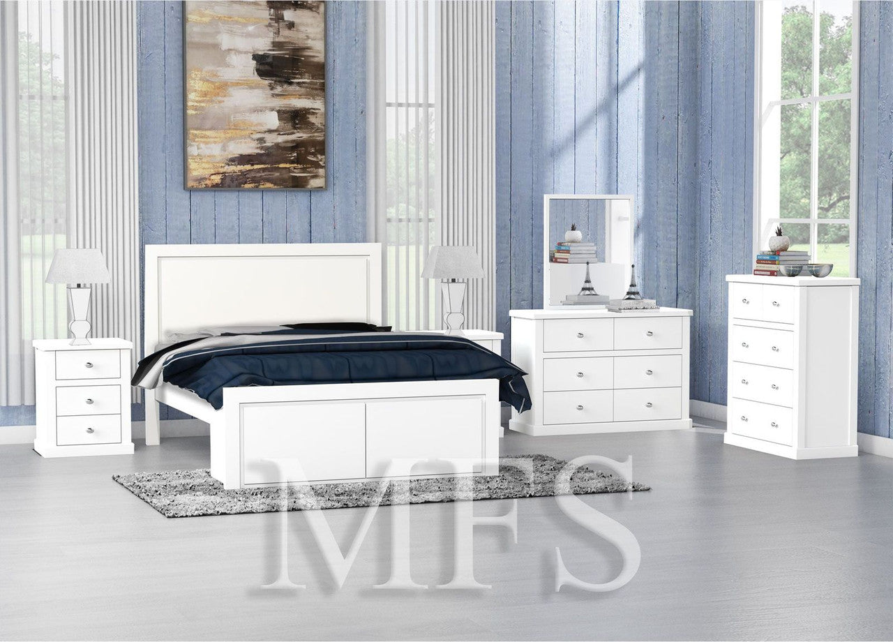 KING LATIFA (CUSTOM MADE) 3 PIECE (BEDSIDE) BEDROOM SUITE - ASSORTED COLOURS